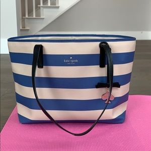 Kate Spade New York Striped Shoulder Tote Bag